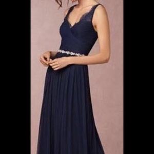 BHLDN Navy Fleur Dress size 4